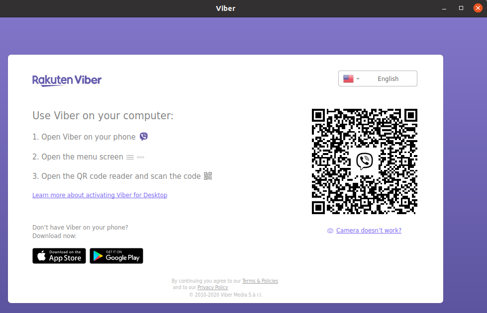 Viber screen